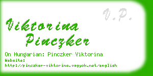 viktorina pinczker business card